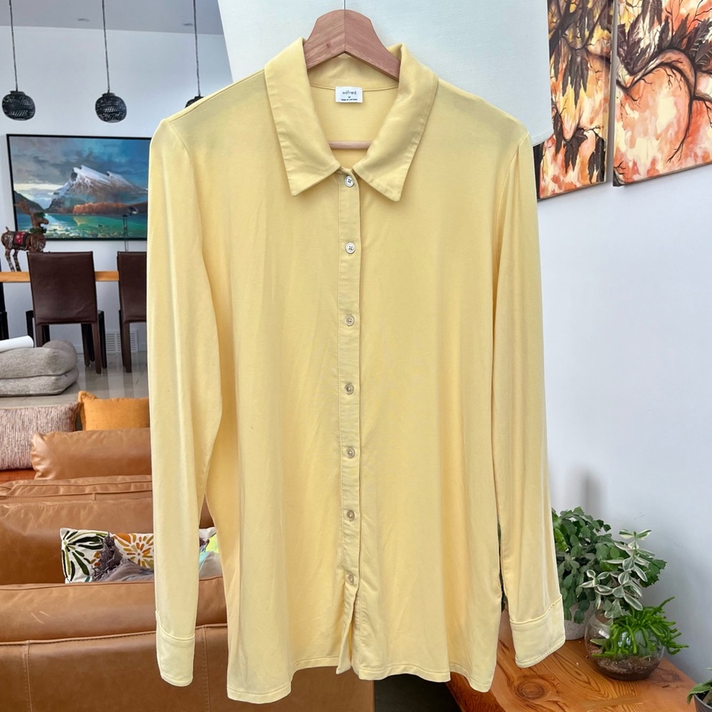 Aritzia Wilfred Jessie Longsleeve Blouse